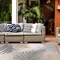 World Rug Gallery Amalfi Contemporary Tropical Floral Indoor/Outdoor Area Rug 10 ft x 14 ft Gray 8013GRAY10X14 - alternate 1
