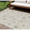 Homeroots 10' X 14' Ivory Beige And Gray Oriental Washable Indoor Outdoor Area Rug 598057 - alternate 1
