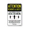 Signmission Public Safety, Residents And Guests Practice Social Distancing, 24in X 18in, OS-NS-A-1824-25401 OS-NS-A-1824-25401 - alternate 1