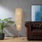 Vidalite Amud Bamboo Wicker Floor Lamp with Natural Wood Finish, Stitched Velvet Detailing CE1009079 - alternate 6