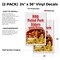 Signmission Bbq Pork Sliders, Vinyl Decals Only 24 Inch x 36 Inch, Vinyl Decal, 2PK DSB-2436-2PACK-Bbq Pork Sliders - alternate 2