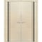 Sartodoors Solid French Double Doors, Planum 0011 Natural Veneer and Aluminum Strips, Wood Solid Panel Frame T PLANUM0011DD-SHP-6084 - alternate 1