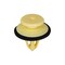 Auveco VW/Audi Land Rover And European Ford Yellow Nylon Retainer, 25PK 21853 - alternate 1