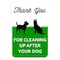 Sign Solutions Usa Thank You For Cleaning Up, 12 in W x Vertical Rectangle, Aluminum Sign DCS06DWT1218CUS00058 - alternate 1