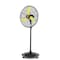 Edendirect 24 in. BLDC Motor High Velocity Pedestal Fan in Yellow, Sleep Mode, 90 Deg Oscillating, Wheels ZRF-8600A - alternate 1