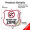 Signmission Dog Poop Shield Sign No Poop & Pee Zone, 4 inch X 4 inch, Vinyl Decal, 2PK SHI-D-2PACK-4-375 - alternate 6