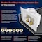 Everflow Washing Machine Outlet Box, Dual Drain, Assembled W/ 1/2'' Press Valves, White ABS SB200-R - alternate 6