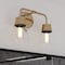 Vaxcel Harper 15 in W 2-Light Brass Gold Mid-Century Modern Bathroom Vanity Light Wall Fixture W0471R - alternate 7