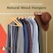 Lifemaster Wooden Clothes Hangers, Durable, Non-Slip, Space-Saving, 360 Deg Swivel Hook, Natural Finish, 100PK CMPWH100NL - alternate 12