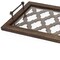 Homeroots 35in Silver Wood Indoor Outdoor Tray With Handles 376037 - alternate 6