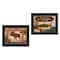 Homeroots Set Of Two Lodge I Black Framed Print Wall Art, 2PK 405675 - alternate 1