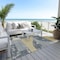 Homeroots 8' X 10' Gray And Gold Geometric Washable Indoor Outdoor Area Rug 617917 - alternate 7
