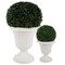Pure Garden Outdoor Planter 2-Pack Large & Small Urn Planters Plastic Plant Pots for Indoor or Outdoor 50-LG1430 - alternate 9
