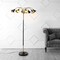 Jonathan Y Vivian 61" 10-Light Mid-Century Modern Iron Medusa Multi Head LED Floor Lamp, Black/Brass Gold JYL3096B - alternate 8