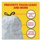 Glad Tall Kitchen Drawstring Trash Bags with LeakGuard, 13 gal, Unscented, 23.47" x 25.38", White, 120PK 78939 - alternate 15