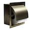 Alfi Brand PVD Brushed Gold Stainless Steel Recessed Toilet Paper Holder W/ Cover ABTPP77-BG - alternate 1