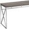 Homeroots 47" Taupe and Silver Computer Desk 333407 - alternate 4