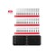 Tekton 1/4 Inch Drive Shallow, Semi-Deep, and Deep 12pt Socket Set with Rails and Trays, 42pc (4 - 15 mm) SHD90122 - alternate 6