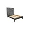 Homeroots Three Piece Black Solid Wood Bedroom Set 643647 - alternate 4