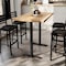 Flash Furniture Bennett 30 in x 48 in Solid Wood Indoor Tabletop in Natural with Dual 5 in x 22 in Bar GSF-REC3048-NAT-T0522B-GG - alternate 8