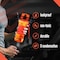 Squatz 24 Oz Poseidon Series Water Bottle for Protein and Fruit Shakes, Orange SQPSB-1O - alternate 2