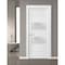 Sartodoors Solid French Door Frosted Glass 2 lites, Lucia 4010 White Silk, Single Regular Panel Frame Trims Ha LUCIA4010ID-WS-3696 - alternate 5