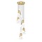 Z-Lite Aimie 5-Light Chandelier, 12 in W x 13 in H, Modern Gold 828P6-5R-MGLD - alternate 7