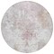 Homeroots 8' Ivory Light Purple And Gray Round Damask Washable Indoor Outdoor Area Rug 596389 - alternate 6