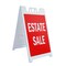 Signmission Estate Sale, A-Frame & 2 Decals Installed, Heavy-Duty Plastic Frame SBHD-D-2436-Estate Sale - alternate 1