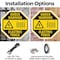Signmission Shock Warning Electric Fence, 10 inch X 10 inch, Aluminum Metal Signs, 5PK OC-A-5Pack-10-51 - alternate 5