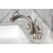 Kingston Brass Widespread Bathroom Faucet with Knurled Handle and Brass Pop-Up, Brushed Nickel KS4988KNL - alternate 6