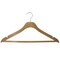 Nahanco 17in Low Gloss Natural Wooden SlimLine Suit Hanger w/ Pant Bar, 50PK SL70017WB50 - alternate 1