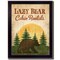 Homeroots Lazy Bear 2 Black Framed Print Wall Art 405448 - alternate 1