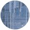Homeroots 8' Navy Blue And Gray Round Striped Washable Indoor Outdoor Area Rug 602793 - alternate 7