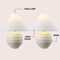 Jonathan Y Archer 21" Coastal Cottage Textured Resin/Metal Ridged LED Table Lamp, Antique White, 2PK JYL9205A-SET2 - alternate 7