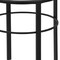 Homeroots 22" Black And Clear Glass And Steel Round End Table 543815 - alternate 8