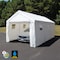 King Canopy True 10ftx20ft Enclosed Canopy, 1 3/8in Steel Frame, 8 Leg, White CHT1020EN - alternate 3