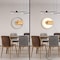 Clockswise 20in Industrial Style Modern LED Wall Clock with Wood - Metal Design and Round Black Frame QI004854 - alternate 5