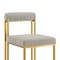 Armen Living Anastasia Dining Chair with Gold Brushed Stainless Steel and Taupe Fabric - Set of 2 LCANSIBGLTP - alternate 6