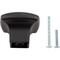 Designperfect 1-3/16 Overall Length Square Cabinet Knob, Brushed Oil Rubbed Bronze DPA-S83KORB - alternate 5