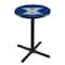 Holland Bar Stool Co 42" Blk Wrinkle Xavier Pub Table, 36" dia. Top L211B4236Xavier - alternate 1