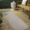 Jonathan Y Miles Modern Minimalist Radius Corner Solid Beige 2 ft. x 8 ft. Indoor/Outdoor Shaped Runner Rug SHP100B-28 - alternate 1