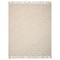 Homeroots 50" X 60" Cream Kantha Cotton Striped Throw Blanket with Embroidery 516630 - alternate 1
