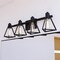 Vaxcel Ravenna 4 Light Matte Black Bathroom Vanity Fixture Metal Cage Shade, LED Compatible W0446 - alternate 1