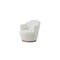Homeroots 27" Off White Fabric Swivel Barrel Chair 554188 - alternate 1