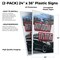 Signmission Window Tinting, Plastic Signs Only 24 Inch x 36 Inch, Corrugated Plastic, 2PK CSB-2436-2PACK-Window Tinting - alternate 2
