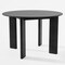 Homeroots 45" Black Solid Wood Round Top Dining Table 712178 - alternate 5