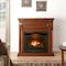 Procom Heating Dual Fuel Ventless Gas Fireplace System, 26,000 BTU, T-Stat Control, Chestnut Oak Finish PFS-28T-1CO - alternate 3