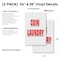 Signmission Coin Laundry, Vinyl Decals Only 24 Inch x 36 Inch, Vinyl Decal, 2PK DSB-2436-2PACK-Coin Laundry - alternate 2