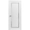 Sartodoors Solid French Door 36 x 80in, Planum 0888 Painted White W/ Frosted Glass, Sgl Panel Frame Trim PLANUM0888ID-BEM-36 - alternate 9